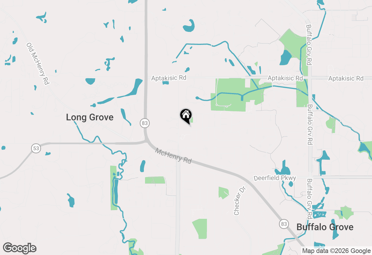 Map of 1150 Thompson Boulevard, Buffalo Grove, IL 60089