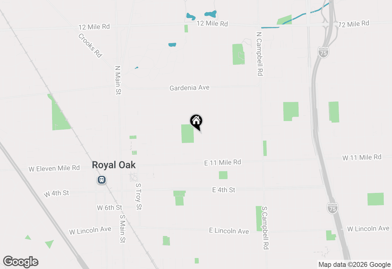 Map of 410 N Alexander Avenue, Royal Oak, MI 48067