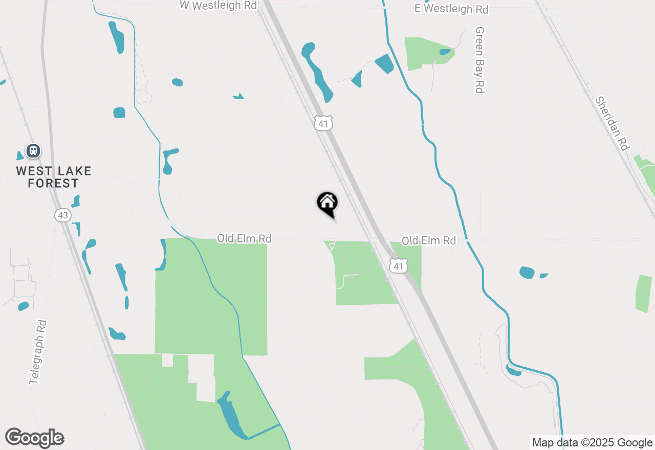 Map of 1150 Highland Avenue, Lake Forest, IL 60045