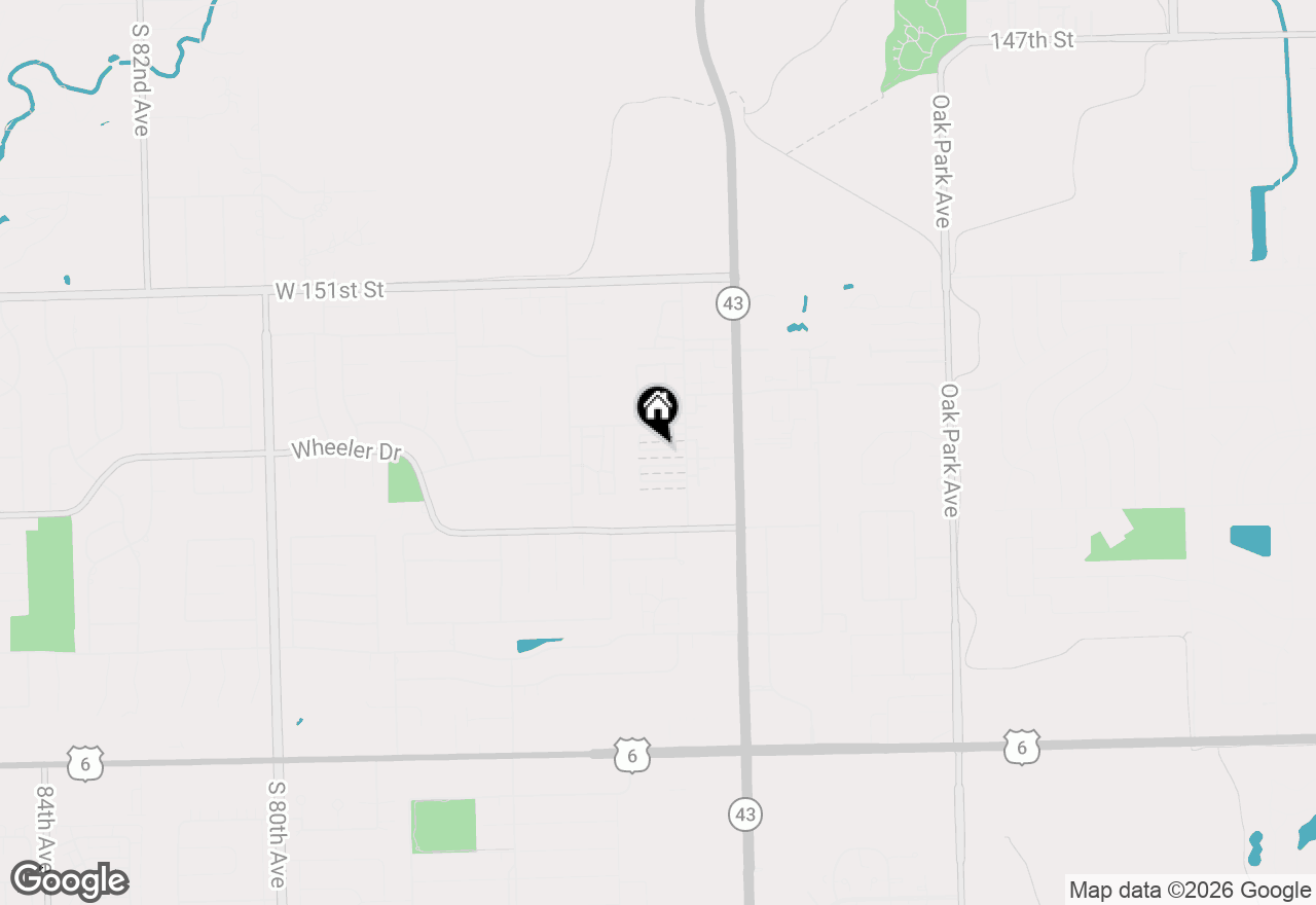 Map of 7324 W 154th Street, Orland Park, IL 60462