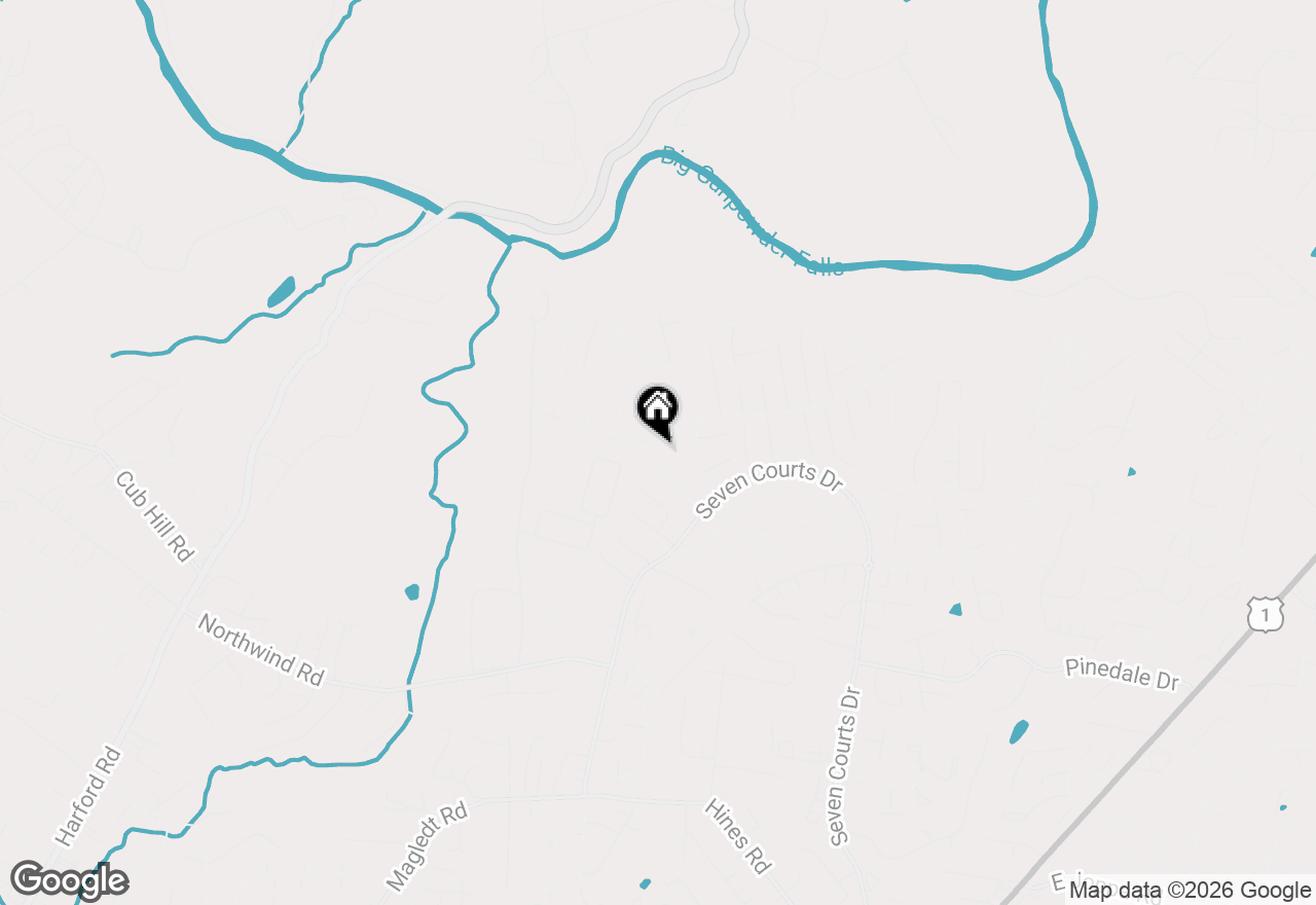 Map of 3502 Park Falls Drive, Baltimore, MD 21236