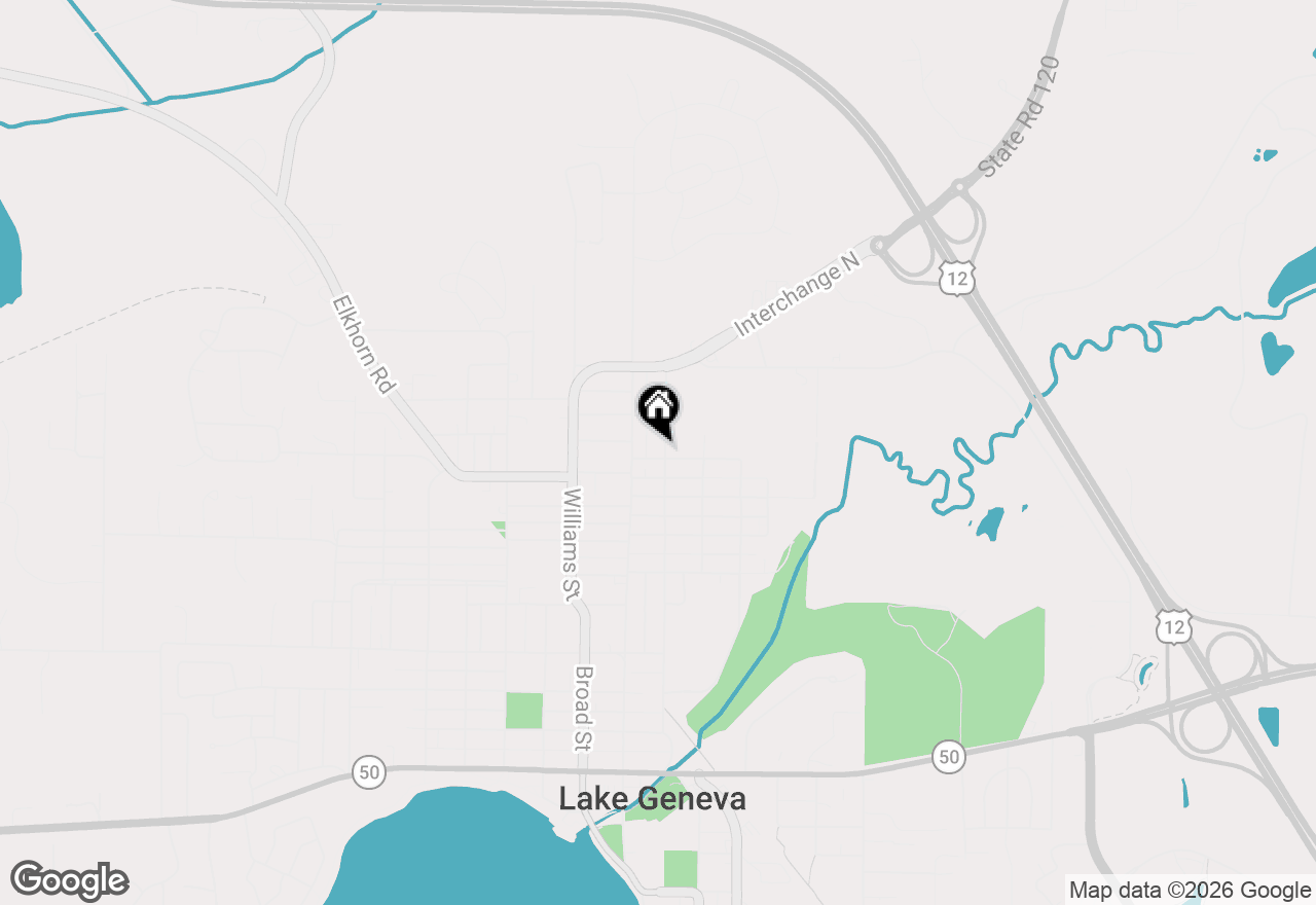 Map of 603 Spring St, Lake Geneva, WI 53147
