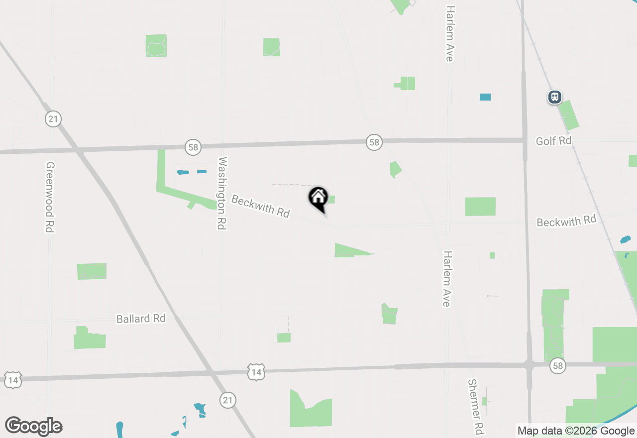 Map of 7630 Beckwith Road, Morton Grove, IL 60053