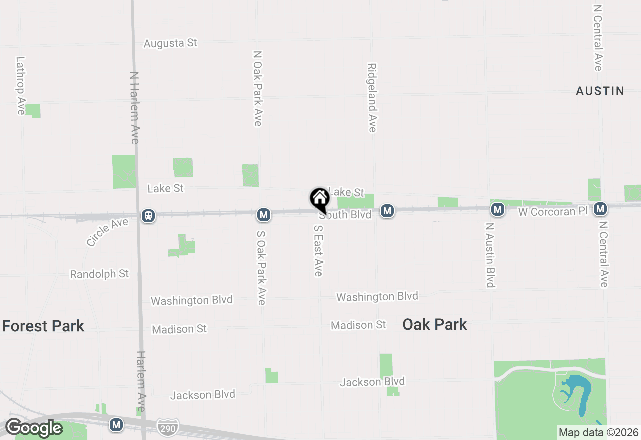 Map of 116 S East Avenue #1E, Oak Park, IL 60302