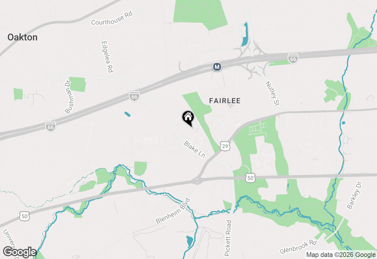 Map of 9635 Lindenbrook Street, Fairfax, VA 22031