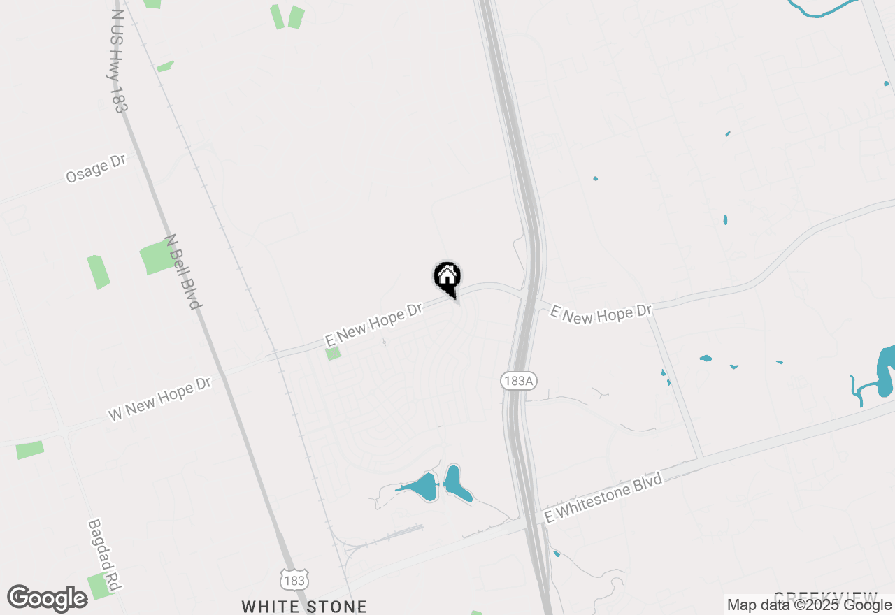 Map of 1042 Lost Pines Ln, Cedar Park, TX 78613