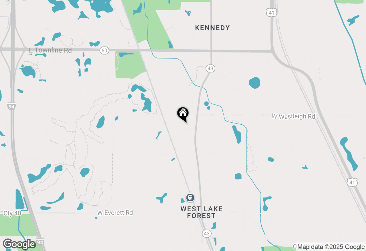 Map of 1310 Gavin Court, Lake Forest, IL 60045