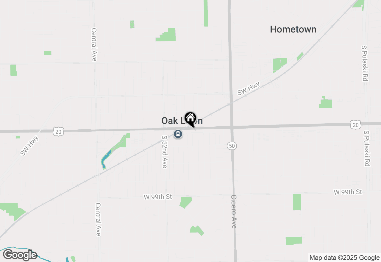 Map of 9500 S 50th Court, Oak Lawn, IL 60453