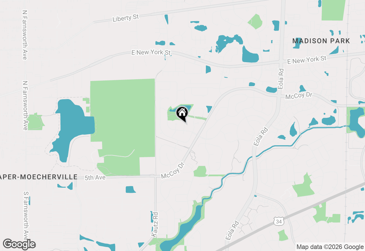 Map of 23 Westmoor Court, Aurora, IL 60502