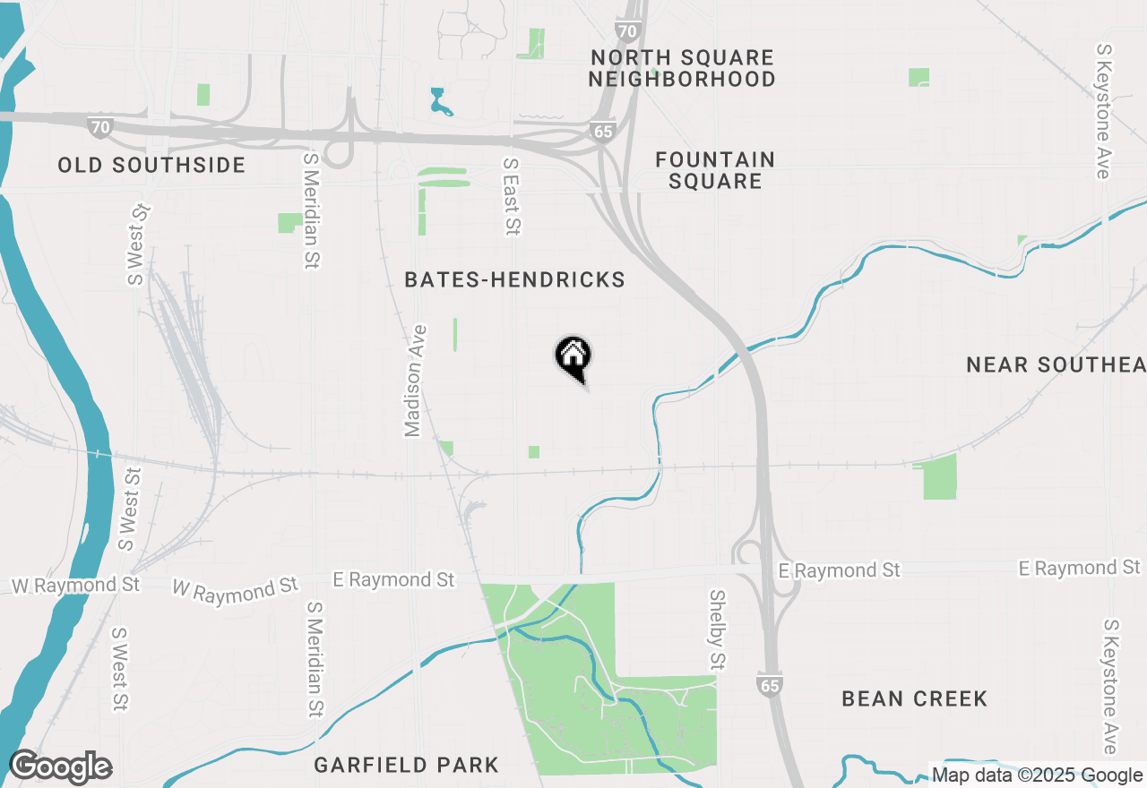 Map of 710 Iowa Street, Indianapolis, IN 46203