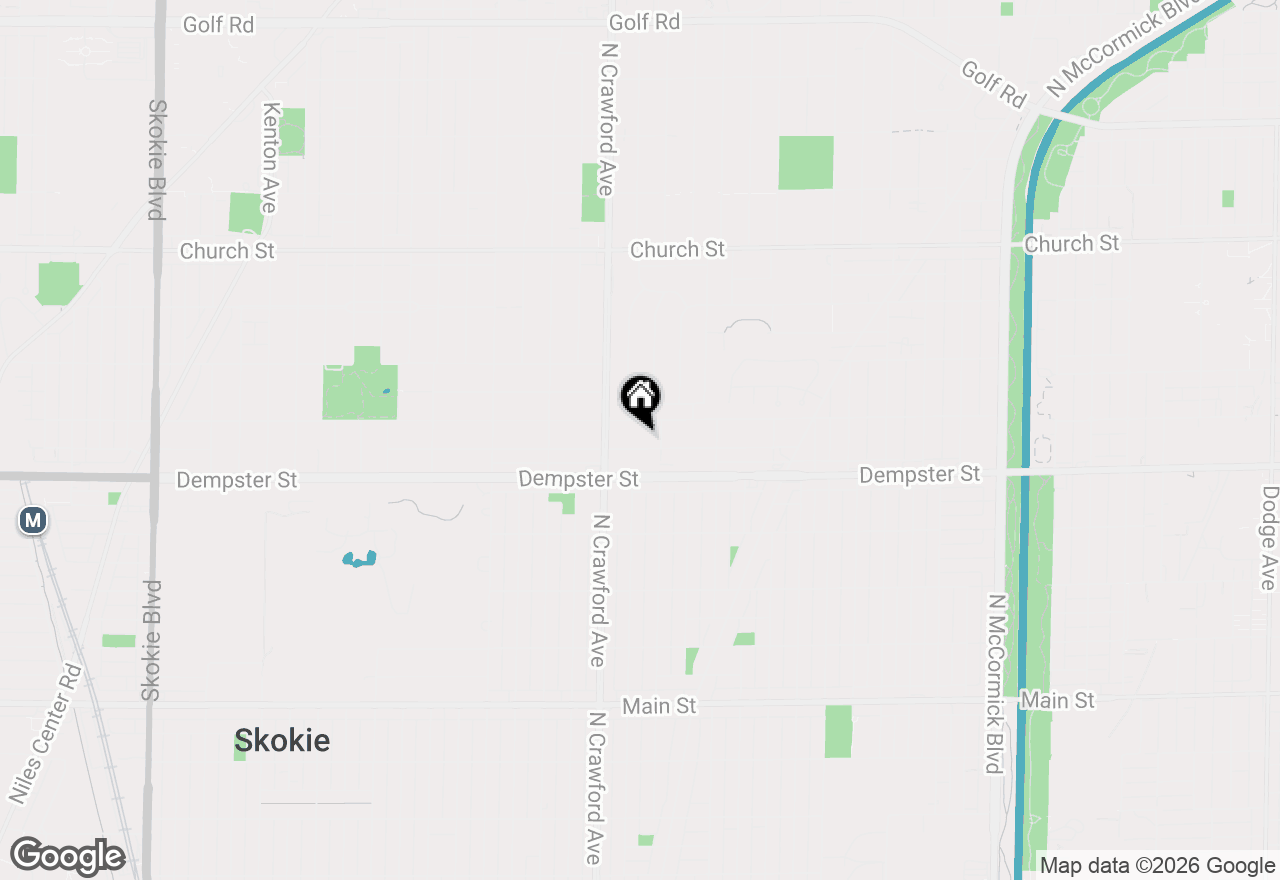 Map of (Address confidential), Skokie, Illinois 60076