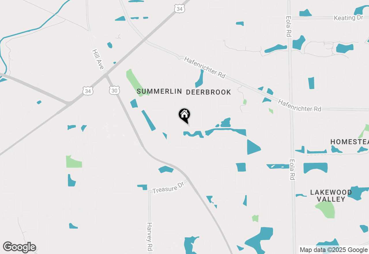 Map of 2333 Roaring Creek Drive, Aurora, IL 60503