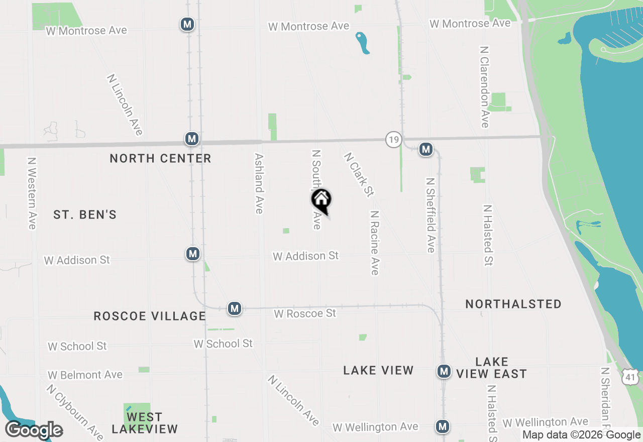 Map of 3707 N Southport Avenue #2, Chicago, IL 60613