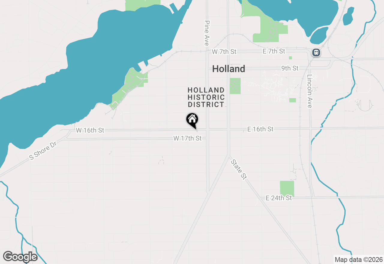 Map of 150 W 16th Street, Holland, MI 49423