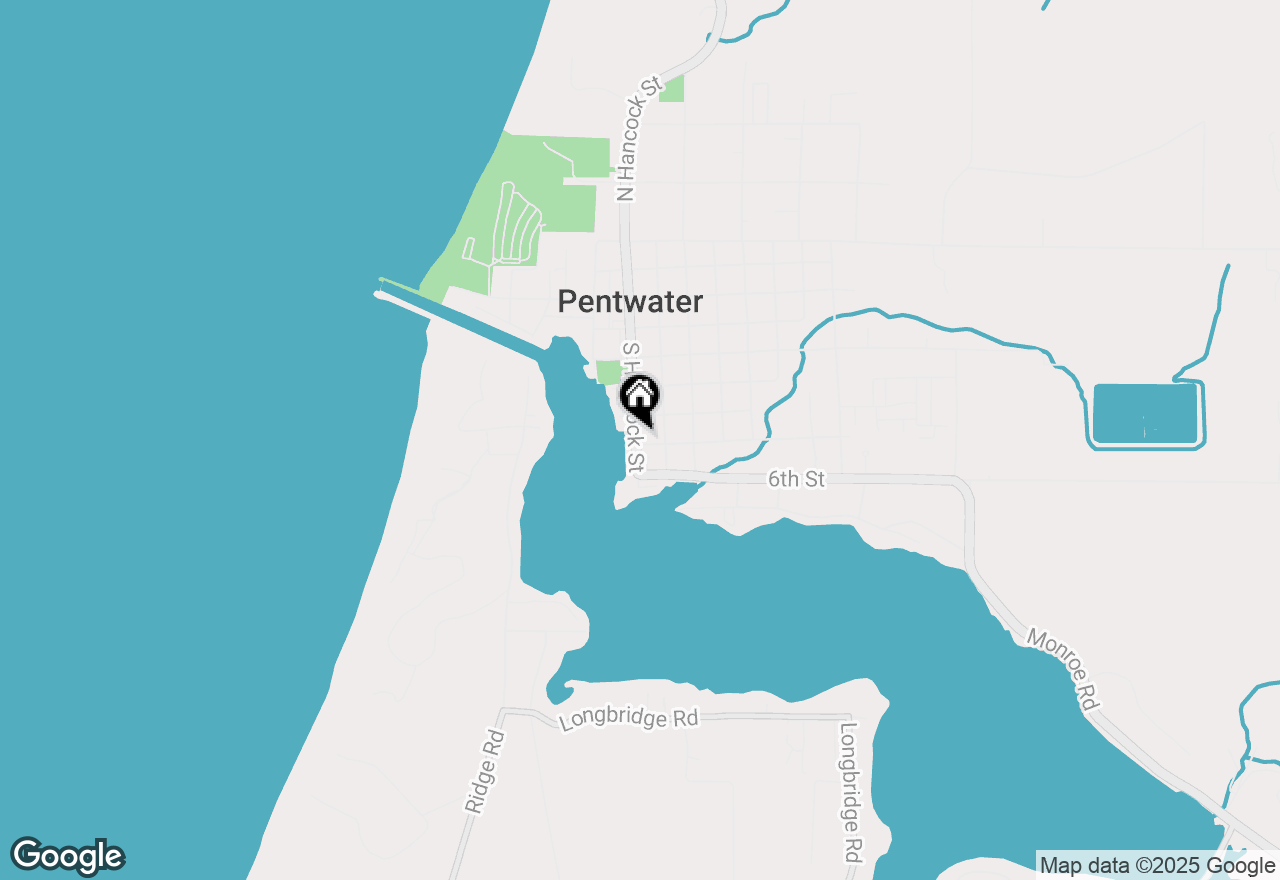 Map of 478 S Hancock St, Pentwater, MI 49449