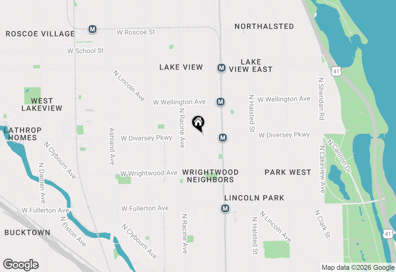 Map of 2800 N Seminary Avenue, Chicago, IL 60657