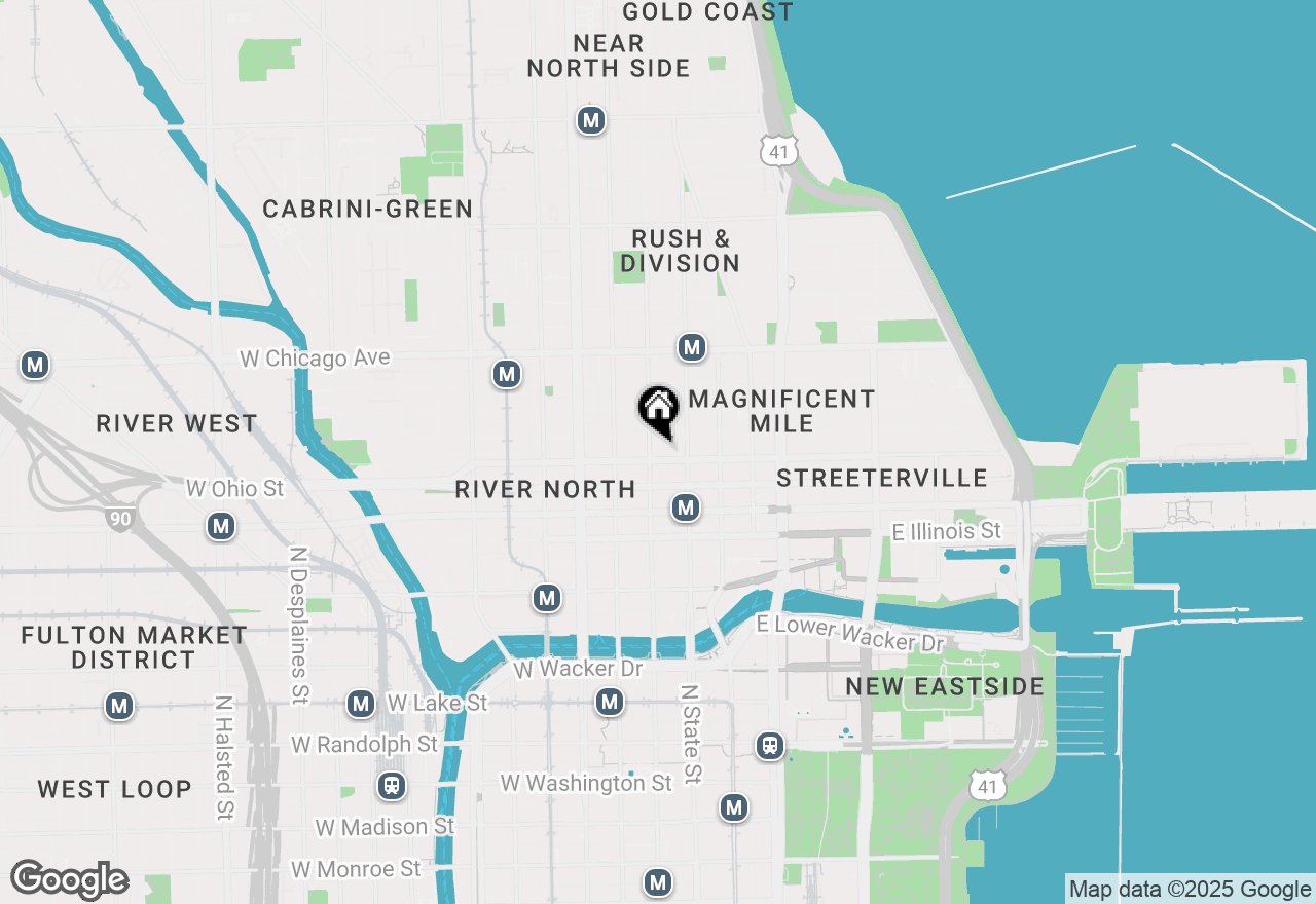 Map of 635 N Dearborn Street #2005, Chicago, IL 60654