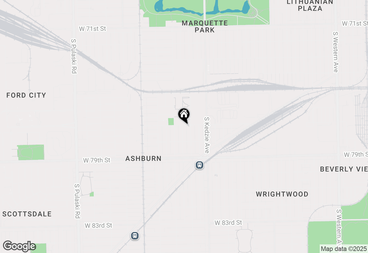 Map of 7701 S Christiana Avenue, Chicago, IL 60652