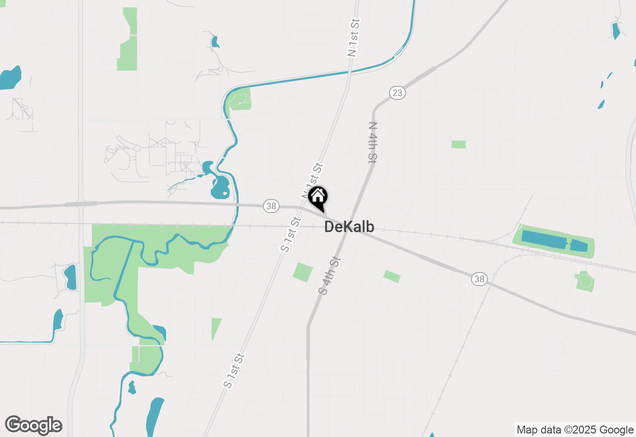 Map of 206 E Lincoln Highway, Dekalb, IL 60115