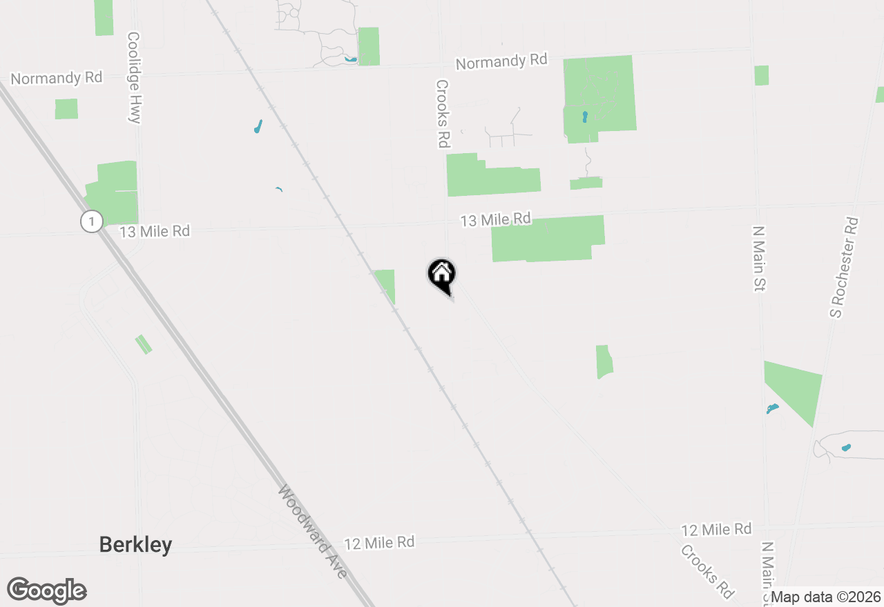 Map of 2915 Oliver Road, Royal Oak, MI 48073