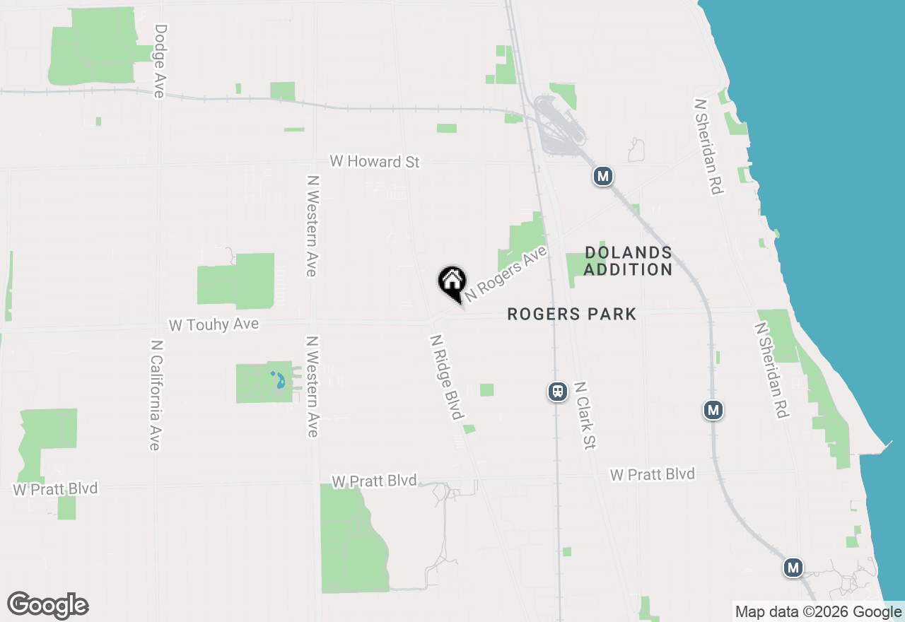 Map of 7223 N Rogers Avenue #1, Chicago, IL 60645