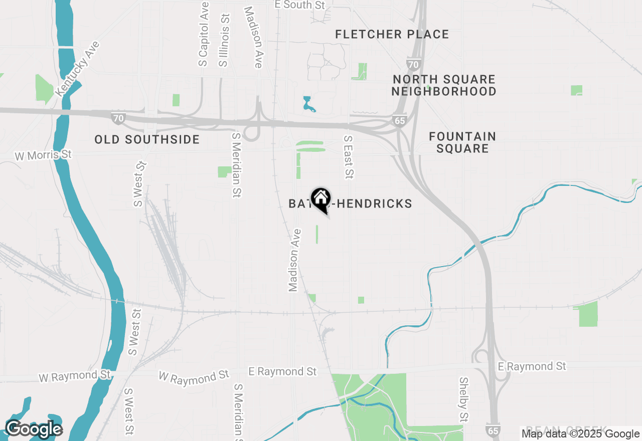 Map of 1435 S Alabama Street, Indianapolis, IN 46225