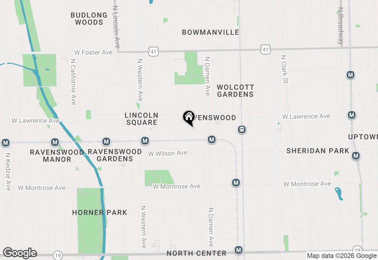 Map of 2131 W Giddings Street #GDN, Chicago, IL 60625