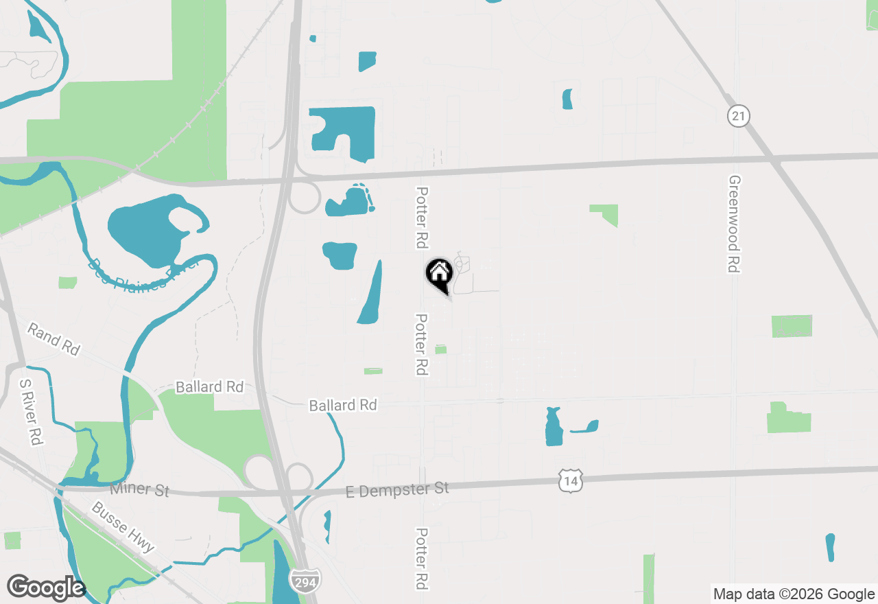 Map of 9351 Ladybird Lane #1D, Des Plaines, IL 60016