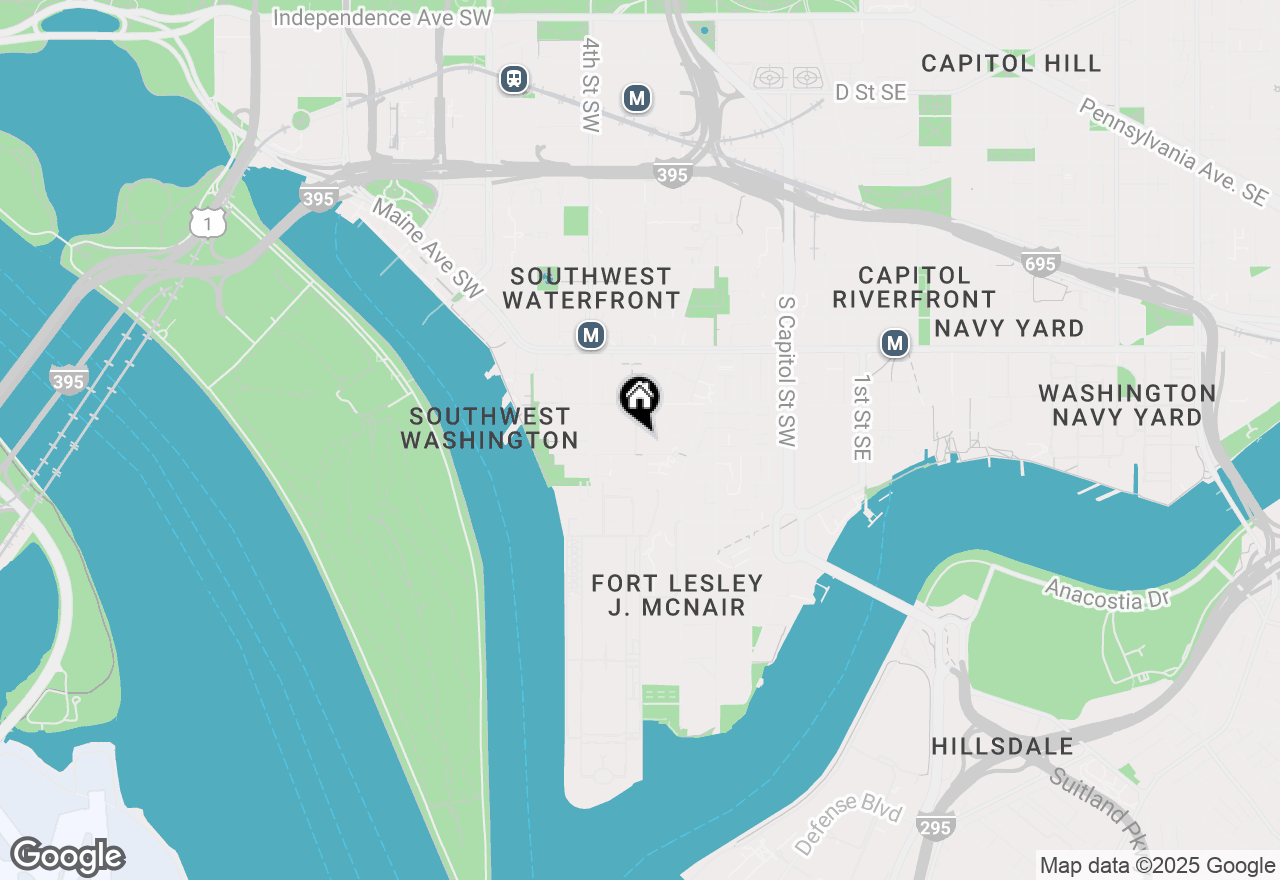 Map of 1311 Delaware Avenue Sw #S331, Washington, DC 20024