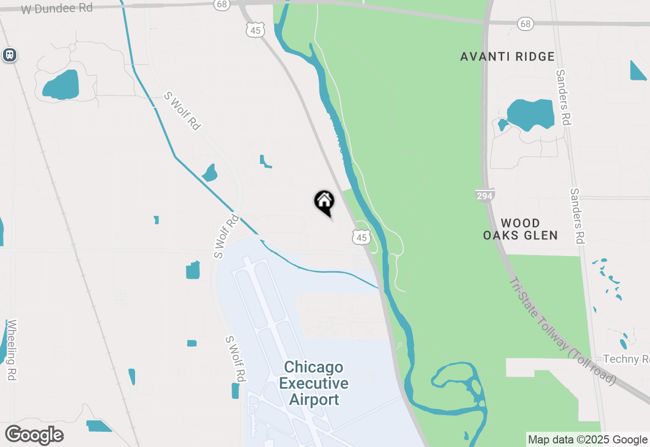 Map of 690 Mill Circle #206, Wheeling, IL 60090