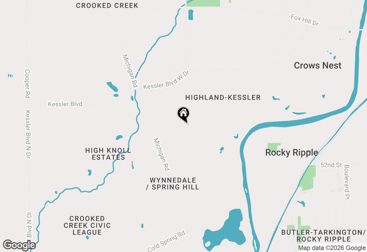 Map of 5430 Grandview Drive, Indianapolis, IN 46228