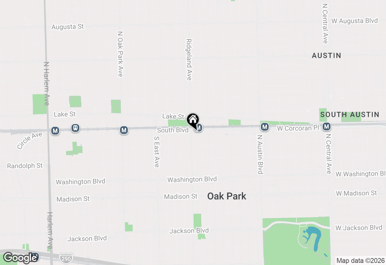 Map of 106 S Ridgeland Avenue #305, Oak Park, IL 60302