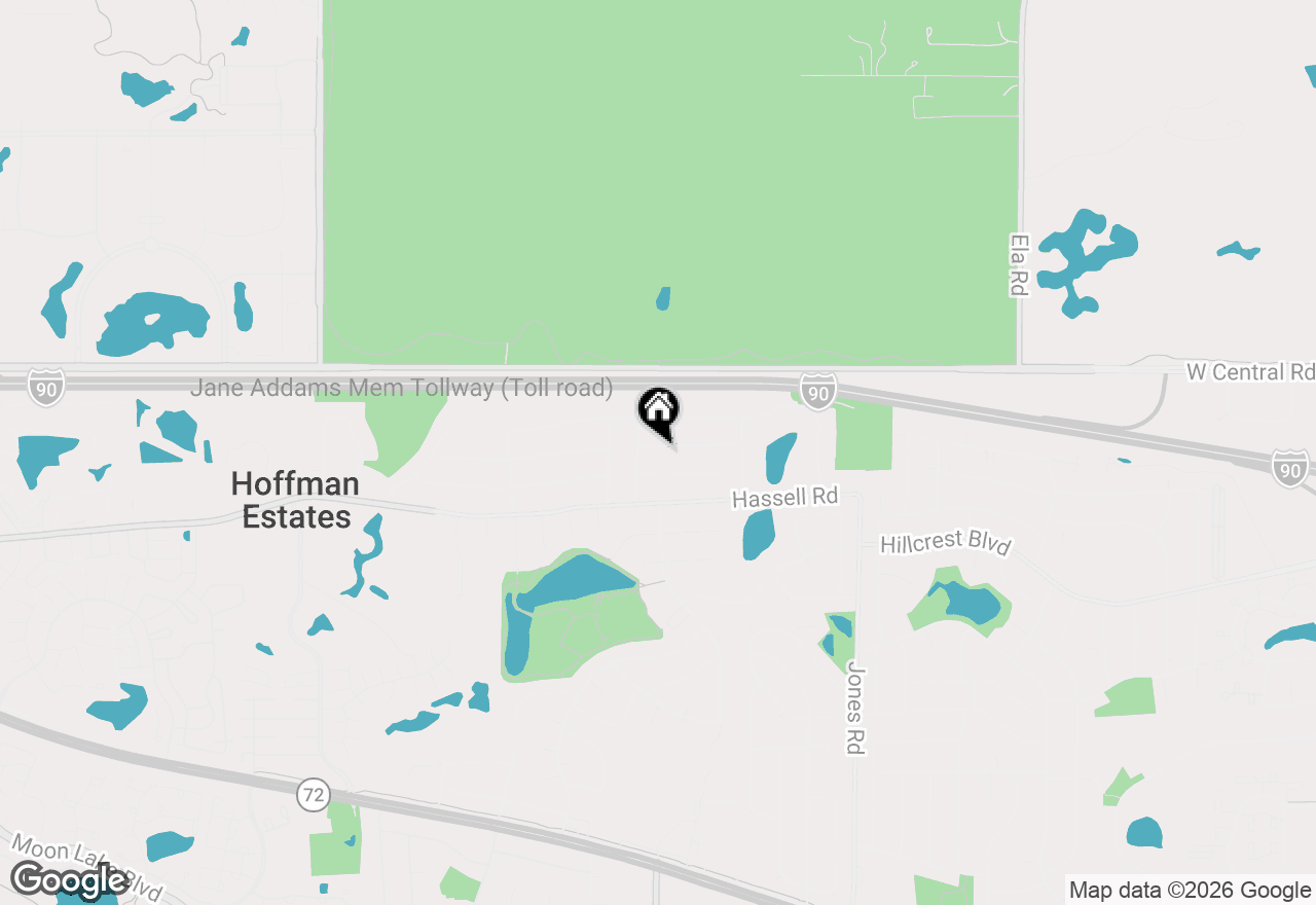Map of 1145 Nottingham Lane, Hoffman Estates, IL 60169