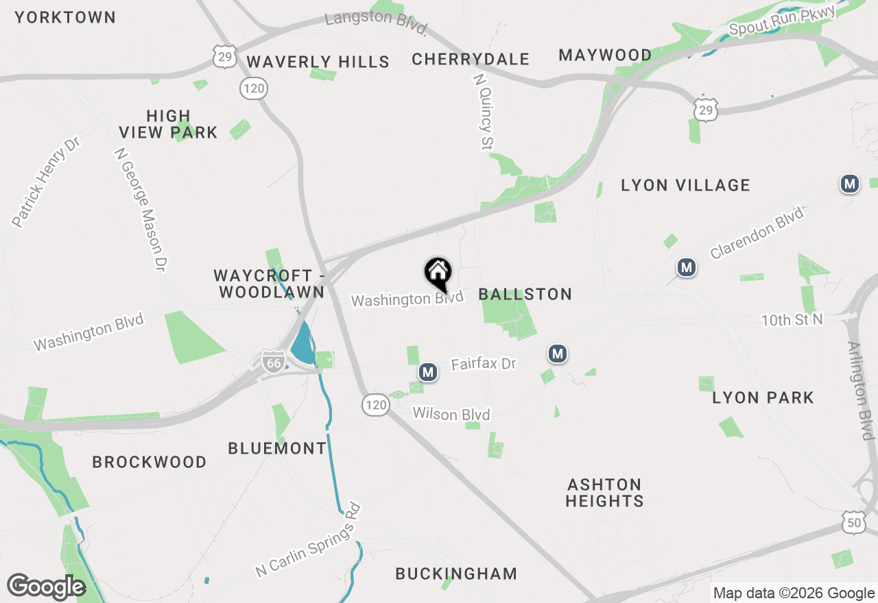 Map of 4116 Washington Boulevard, Arlington, VA 22201