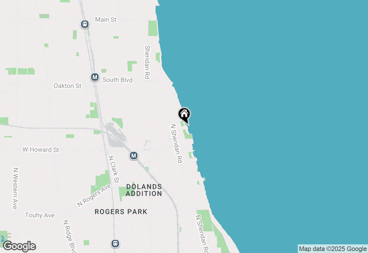 Map of 7739 N Eastlake Terrace #1B, Chicago, IL 60626