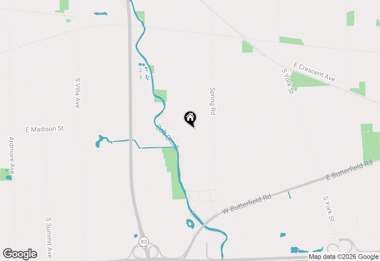 Map of 799 S Hawthorne Avenue, Elmhurst, IL 60126