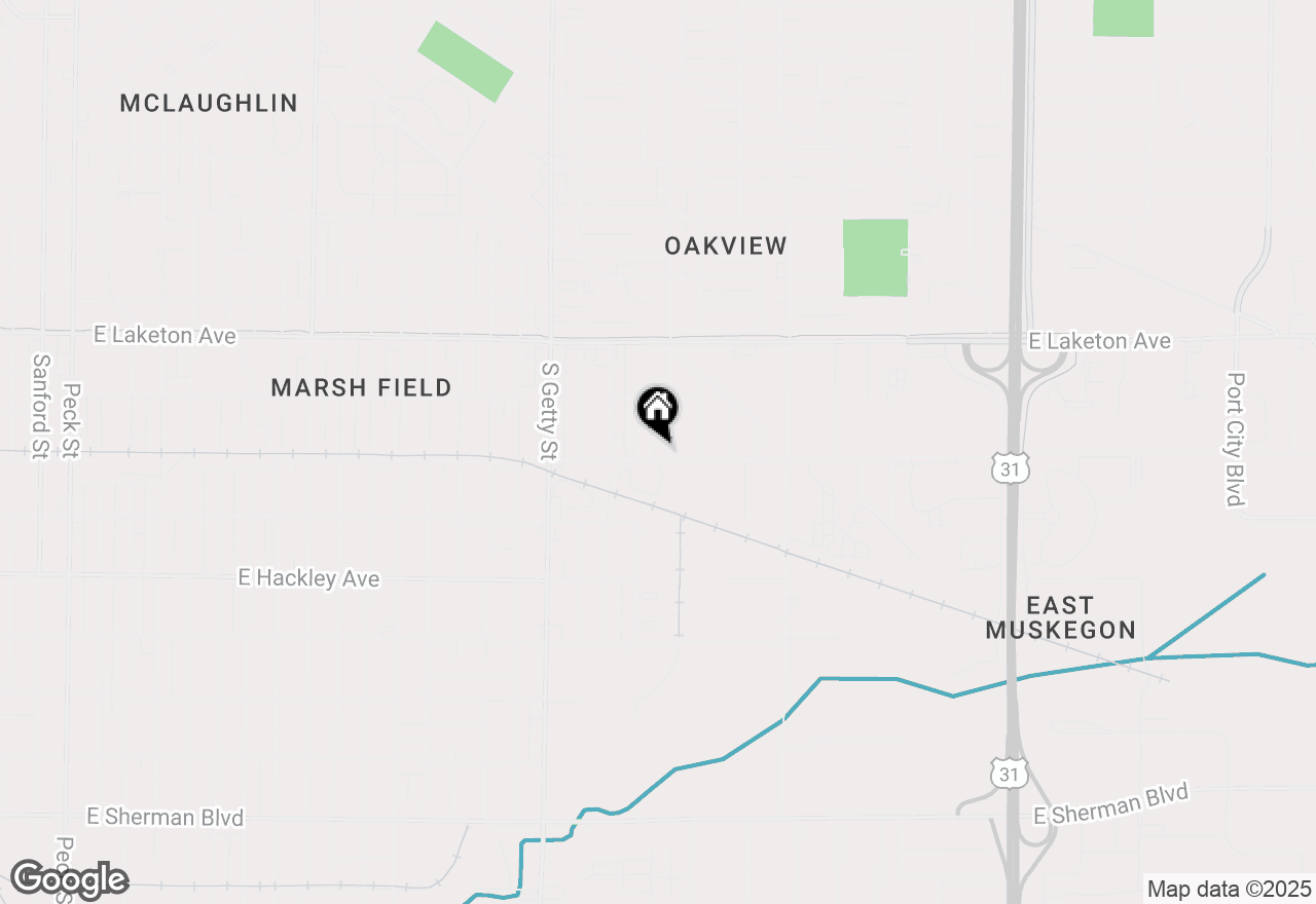 Map of 986 E Keating Avenue, Muskegon, MI 49442