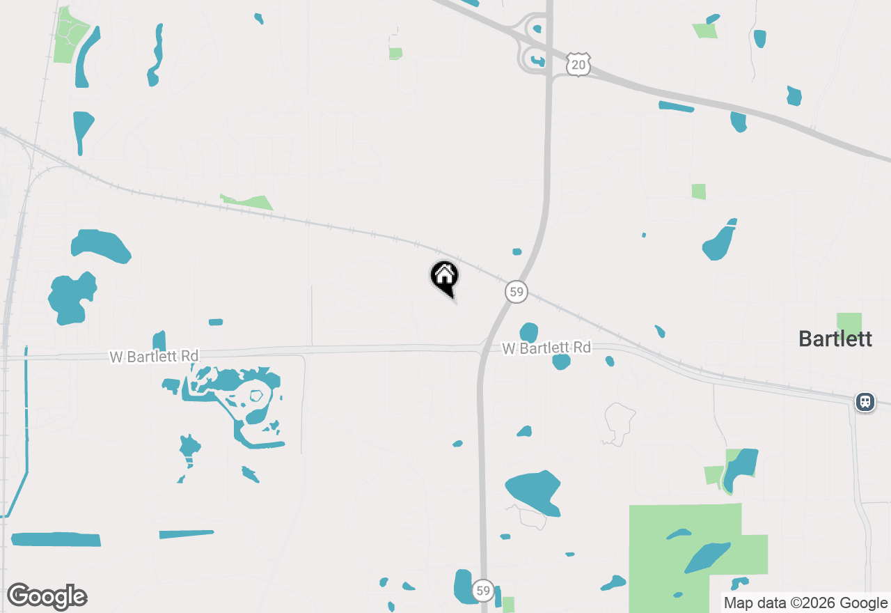 Map of 1115 Bluebell Lane, Bartlett, IL 60103