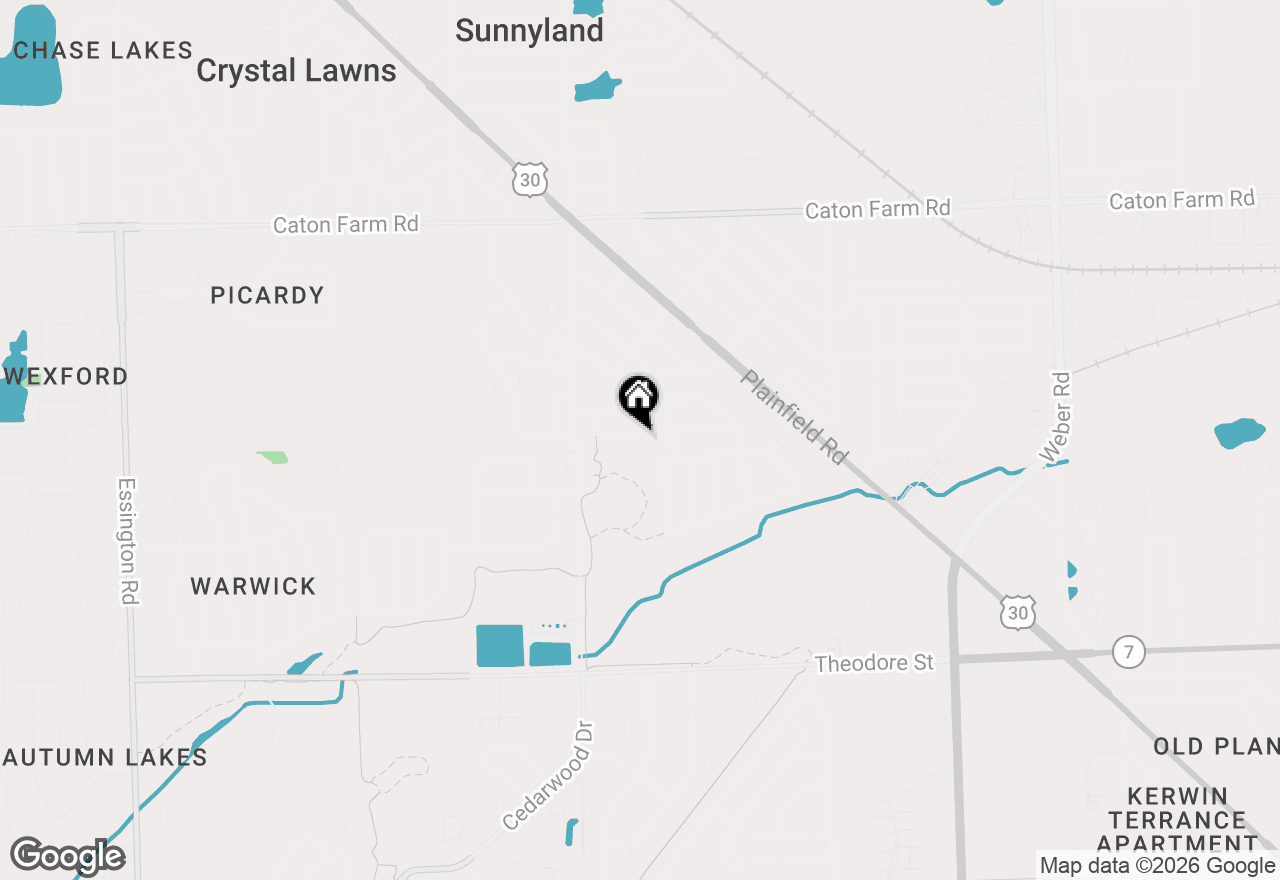 Map of 2317 Hess Drive, Crest Hill, IL 60403