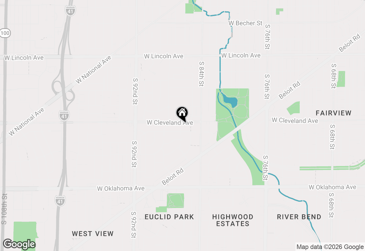 Map of 8543 W Cleveland Ave, West Allis, WI 53227