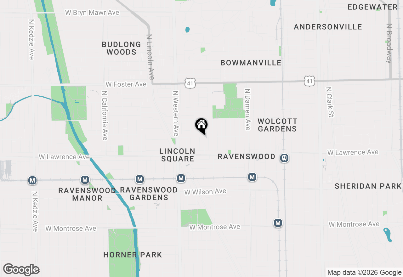 Map of 2243 W Ainslie Street #2W, Chicago, IL 60625