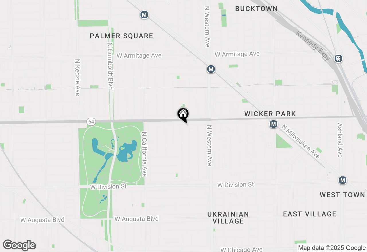 Map of 1538 N Maplewood Avenue #1, Chicago, IL 60622