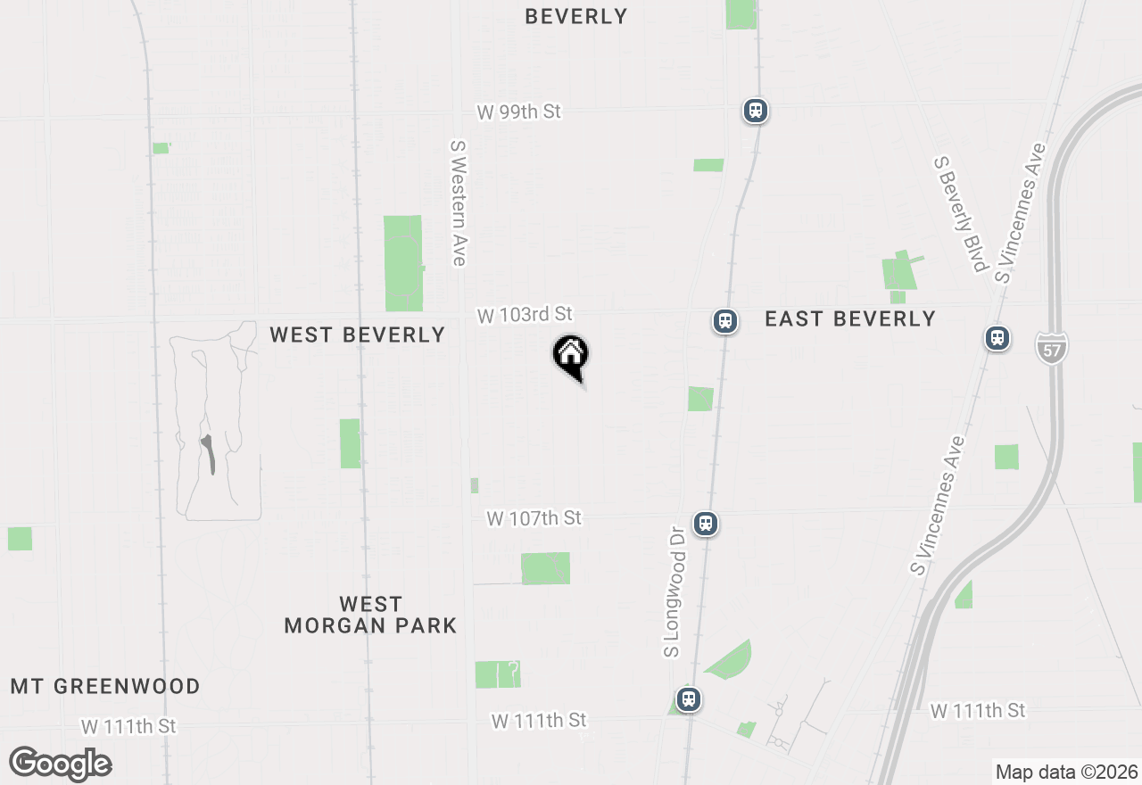 Map of (Address confidential), Chicago, Illinois 60643