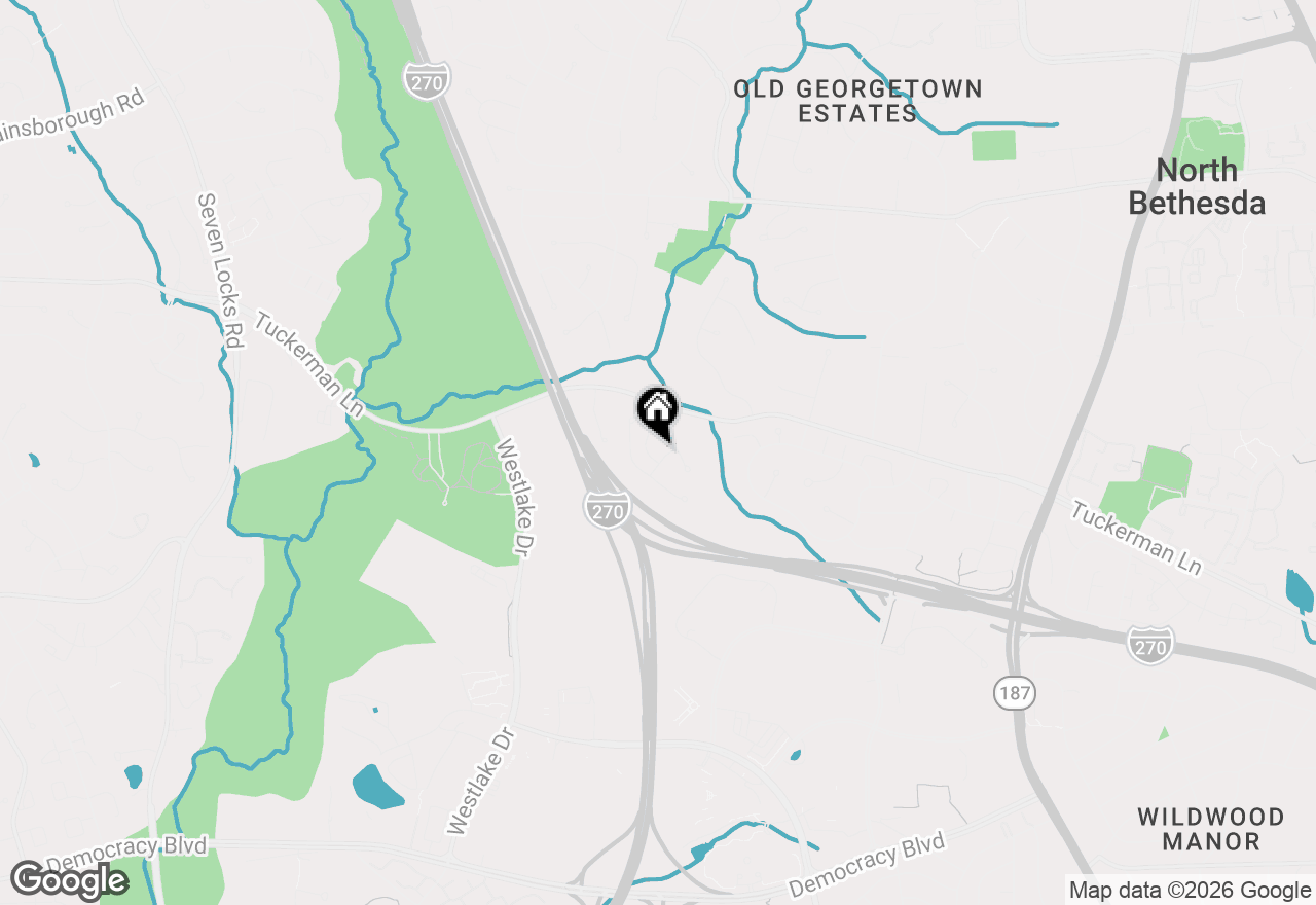 Map of 6904 Earlsgate Way, North Bethesda, MD 20852