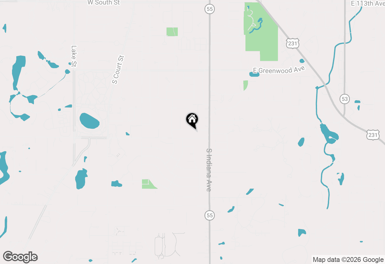 Map of 615 Alice Street, Crown Point, IN 46307