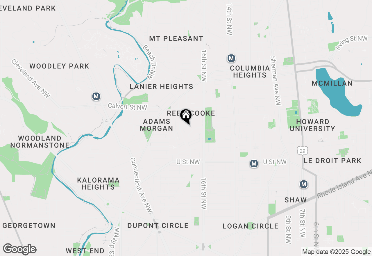 Map of 1700 Kalorama Road Nw #207, Washington, DC 20009