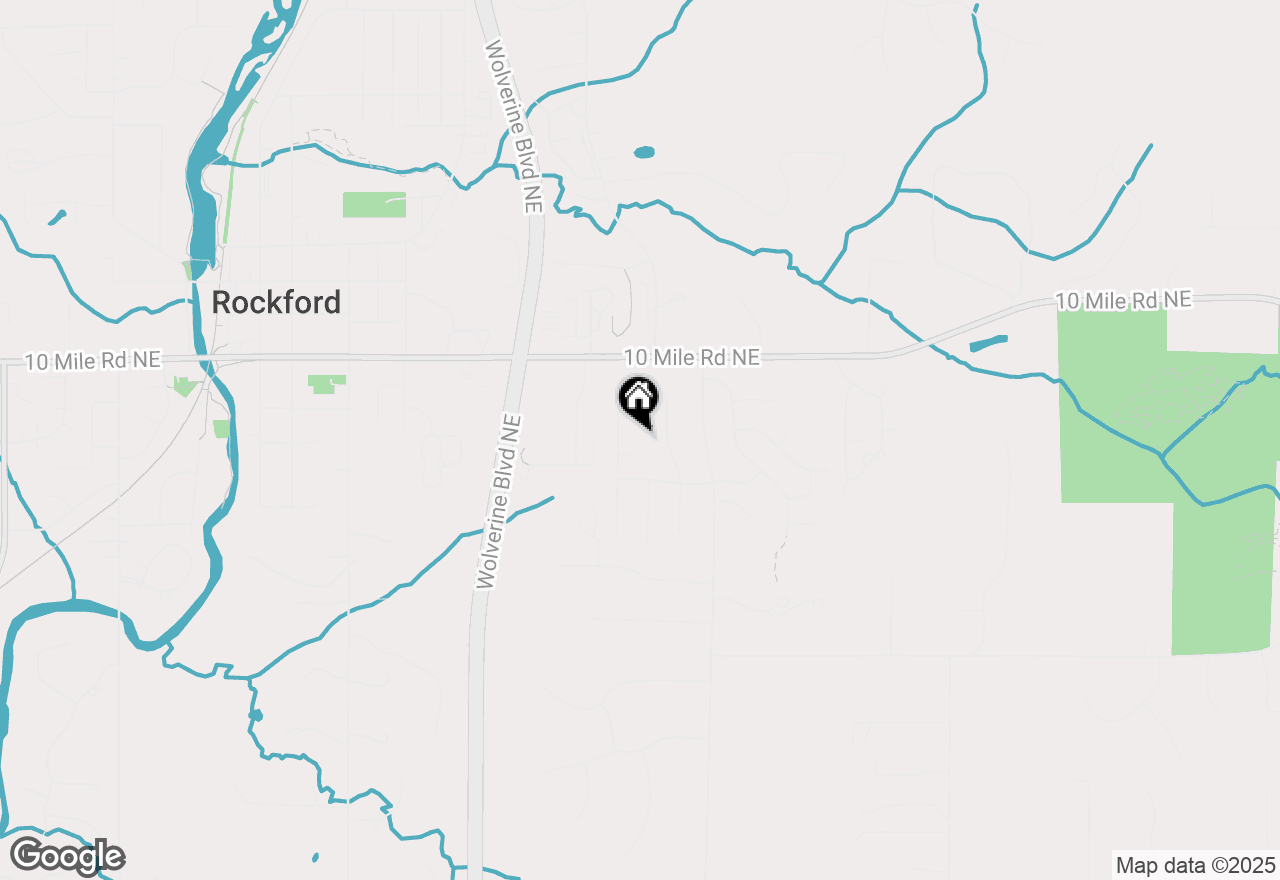 Map of 5087 Peachtree Court Ne, Rockford, MI 49341