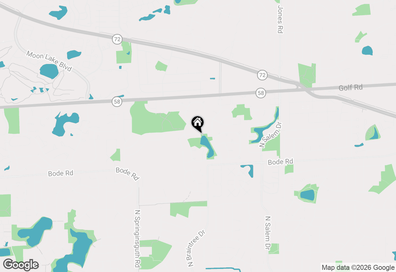 Map of 1255 W Dexter Lane, Hoffman Estates, IL 60169