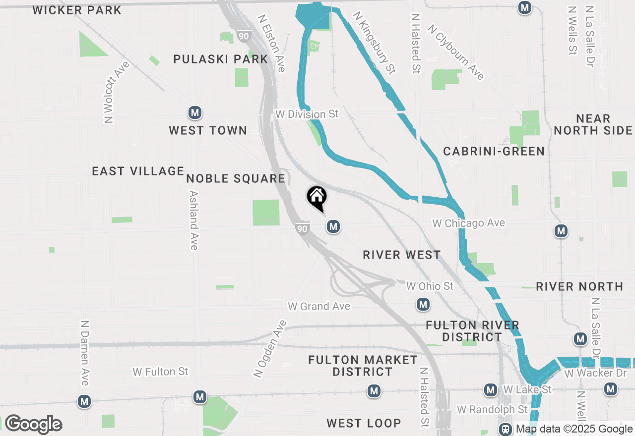 Map of 830 N Milwaukee Avenue #409, Chicago, IL 60642