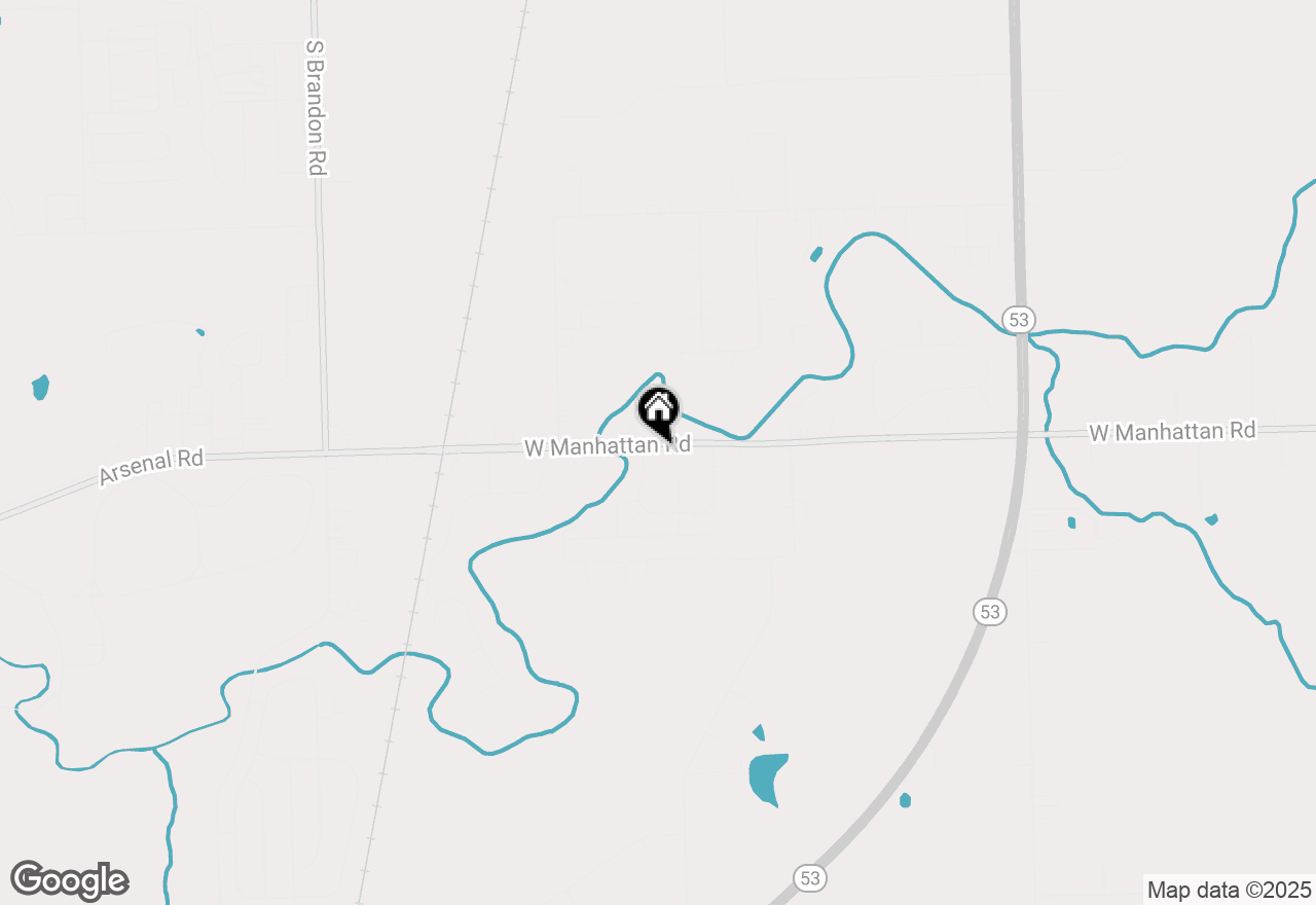 Map of 19819 W Manhattan Road, Elwood, IL 60421